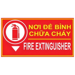Biển nơi để bình chữa cháy – FIRE EXTINGUISHER