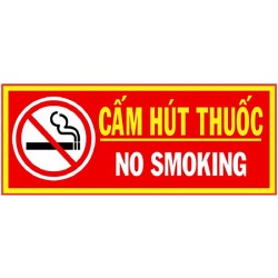 Biển “Cấm hút thuốc” – NO SMOKING