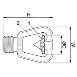 Đầu phun chữa cháy sprinkler hở SHINYI DSNO-0015-1