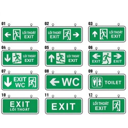 Đèn exit thoát hiểm dạ quang EXDQ-001