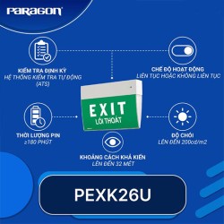 Đèn chỉ dẫn thoát hiểm PARAGON PEXK26U