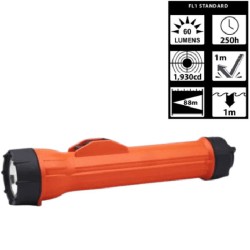 Đèn pin an toàn chống cháy nổ, bóng sợi tóc, 3 pin Worksafe 2224 LED