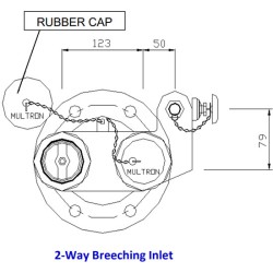 Họng tiếp nước 2 cửa MULTRON DC707-1V