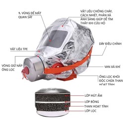 Mặt nạ chống khói - khí độc - thoát hiểm khẩn cấp 40 phút XHZLC-40