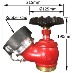 Van góc chữa cháy DN65 MULTRON HV005-1V-65