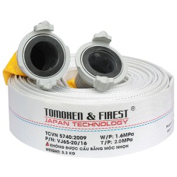 Vòi chữa cháy D65x30mx1.6Mpa FIREST kèm khớp nối GOST