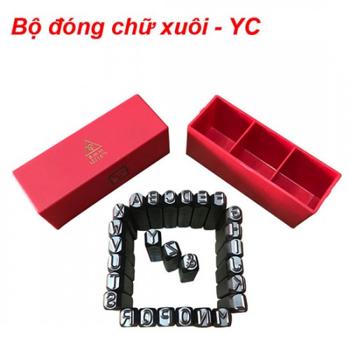 Bộ đóng chữ xuôi 4mm gồm 27 kí tự TOP YC-601-4