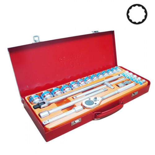 Bộ tuýp đầu bông hệ inch 24 chi tiết 1/2 inch TOP KW-S424D-SAE