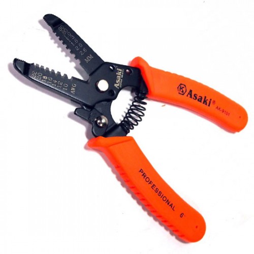 Kềm tuốt dây điện 150mm Asaki AK-9101