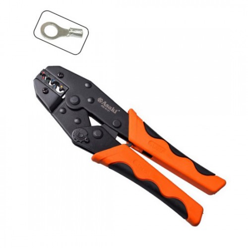 Kềm bấm đầu cosse tròn 0.5~10mm2 Asaki AK-9121