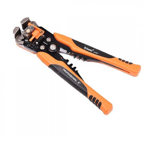 Kìm tuốt dây điện tự động đa năng 0.2-6mm2 Asaki AK-0339