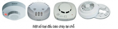 Một số thiết bị báo cháy sử dụng cho các hộ gia đình