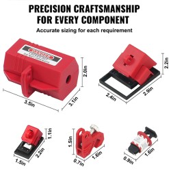 Bộ khóa an toàn LOTO điện gồm 47 chi tiết PROLOCKEY LK-AQGS01