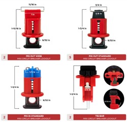 Bộ LOTO khóa điện cho kỹ sư bảo trì PROLOCKEY LK-TSK5A