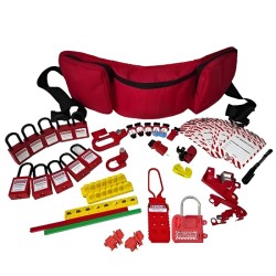 Bộ khóa LOTO bảo trì điện PROLOCKEY LK-NSFZ12 trong túi đeo hông