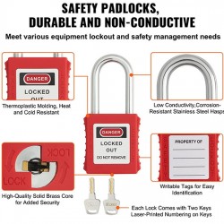 Bộ khóa an toàn điện & van 59 món của PROLOCKEY LK-X07-D41