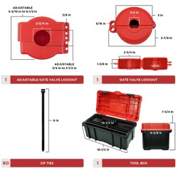 Bộ LOTO khóa điện và van cho bảo trì công nghiệp PROLOCKEY LK-TSK6A