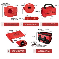 Bộ LOTO khóa điện và van cho kỹ sư bảo trì PROLOCKEY LK-TSK5C