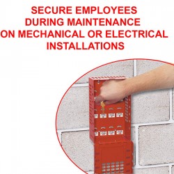 Hộp khóa nhóm treo tường 14 lỗ Master Lock 503RED