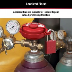 Khóa an toàn bằng nhôm màu đỏ Master Lock 6835RED