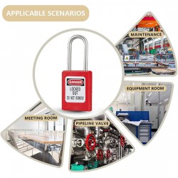 Khóa an toàn còng thép chìa khác nhau Master Lock S31RED-KD