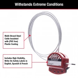 Khóa cáp có thể điều chỉnh Master Lock S806