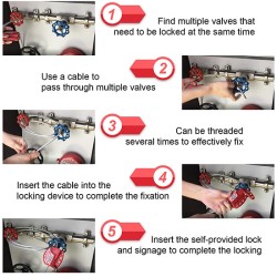 Khóa cáp thép có thể diều chỉnh 4mm PROLOCKEY CB01-4