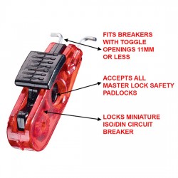 Khóa CB tép chốt hướng ra 11mm Master Lock S2390