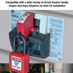 Khóa kẹp cầu dao có tay cầm quá khổ 480/600V Master Lock S3823