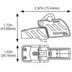 Khóa kẹp cô lập MCCB 480V-600V Master Lock S3822