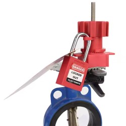 Khóa LOTO cô lập van bướm tay gạt dày 28-45mm PROLOCKEY UVL04P