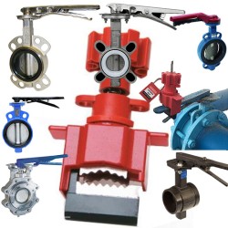 Khóa LOTO cô lập van bướm tay gạt dày 28-45mm PROLOCKEY UVL04P