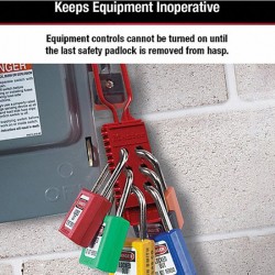 Khóa nhóm 6 người bằng nylon không dẫn điện Master Lock 428