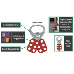 Khóa nhóm 6 người hàm thép 38mm Master Lock 421