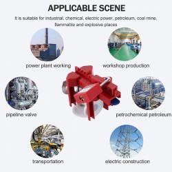 Khóa van bi có thể điều chỉnh 4 chân Master Lock S3080