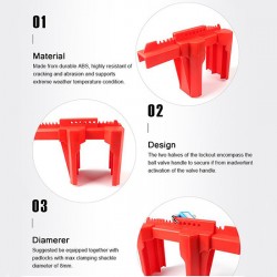 Khóa van bi tay gạt có thể điều chỉnh 50-200mm PROLOCKEY ABVL02