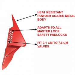 Khóa tay cầm van bi xoay 1/4 kiểu nêm Master Lock S3477