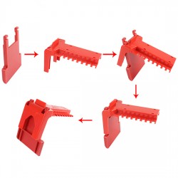 Khóa van bi tay gạt đường kính ống DN8–DN32 PROLOCKEY ABVL03F