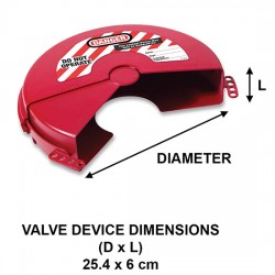 Khóa van cổng tay xoay 152-254mm Master Lock 483