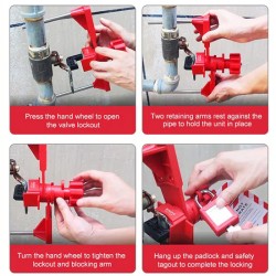 Khóa van đa năng 2 cánh tay chặn PROLOCKEY UVL02