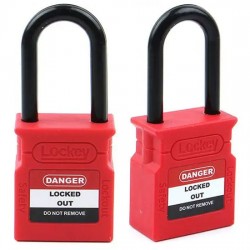 Ổ khóa an toàn cùm nylon cách điện 38mm PROLOCKEY CP38P-RED