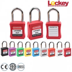 Ổ khóa LOTO cùm thép 38mm PROLOCKEY KD-CP38S-RED