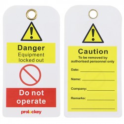 Thẻ khóa cảnh báo "DO NOT OPERATE" PROLOCKEY LT01