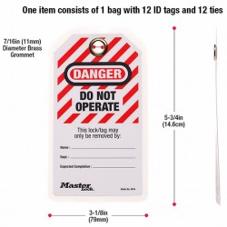 Thẻ cảnh báo cấm vận hành Master Lock 497A