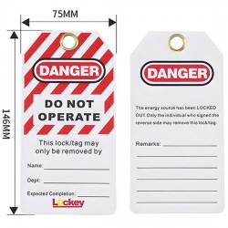 Thẻ cảnh báo "DANGER – DO NOT OPERATE" PROLOCKEY LT02