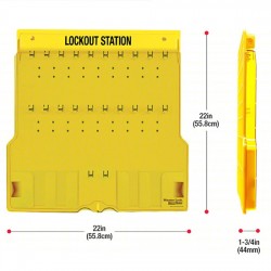 Trạm khóa LOTO 22 móc treo Master Lock 1484B