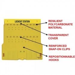 Trạm khóa LOTO 22 móc treo Master Lock 1484B