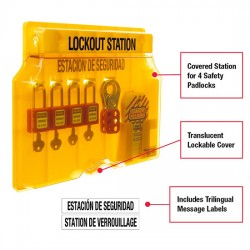 Trạm khóa LOTO treo tường Master Lock 1482B
