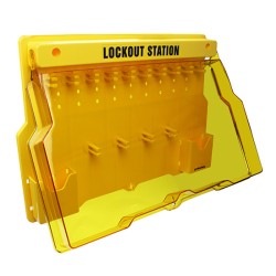 Trạm quản lý LOTO treo tường 10 móc PROLOCKEY LS02