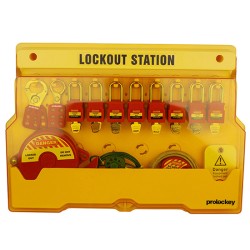 Trạm quản lý LOTO treo tường 10 móc PROLOCKEY LS03